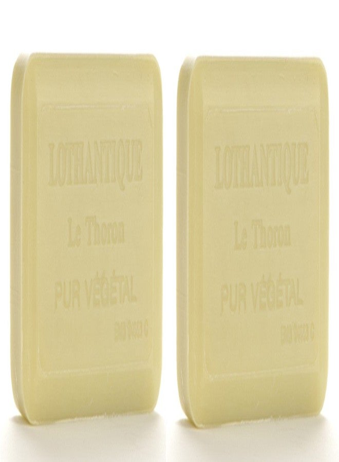 لوثانتيك صابون لوثانتيك الأصلي بزبدة الشيا النباتية - قطعتان، 200 غرام لكل قطعة، (شاي أخضر) - Image 1